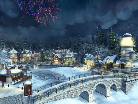 Snow Village 3D Screensaver 1.1.0.2 